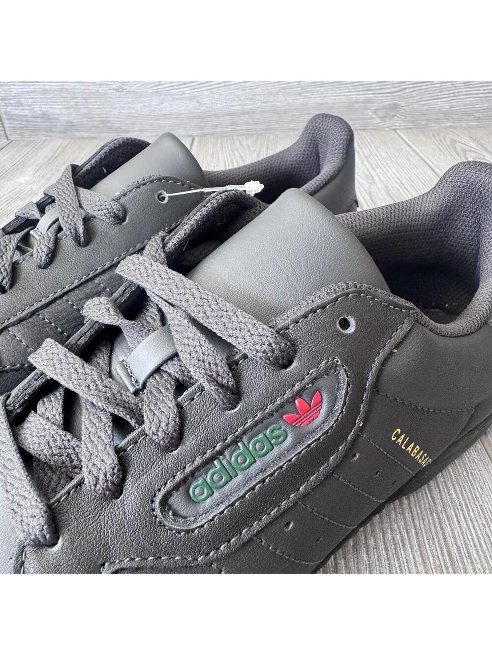 adidas Yeezy Powerphase Calabasas Core Black CG6420 Leather Men's 9.5 43 Shoes - Picture 10 of 12